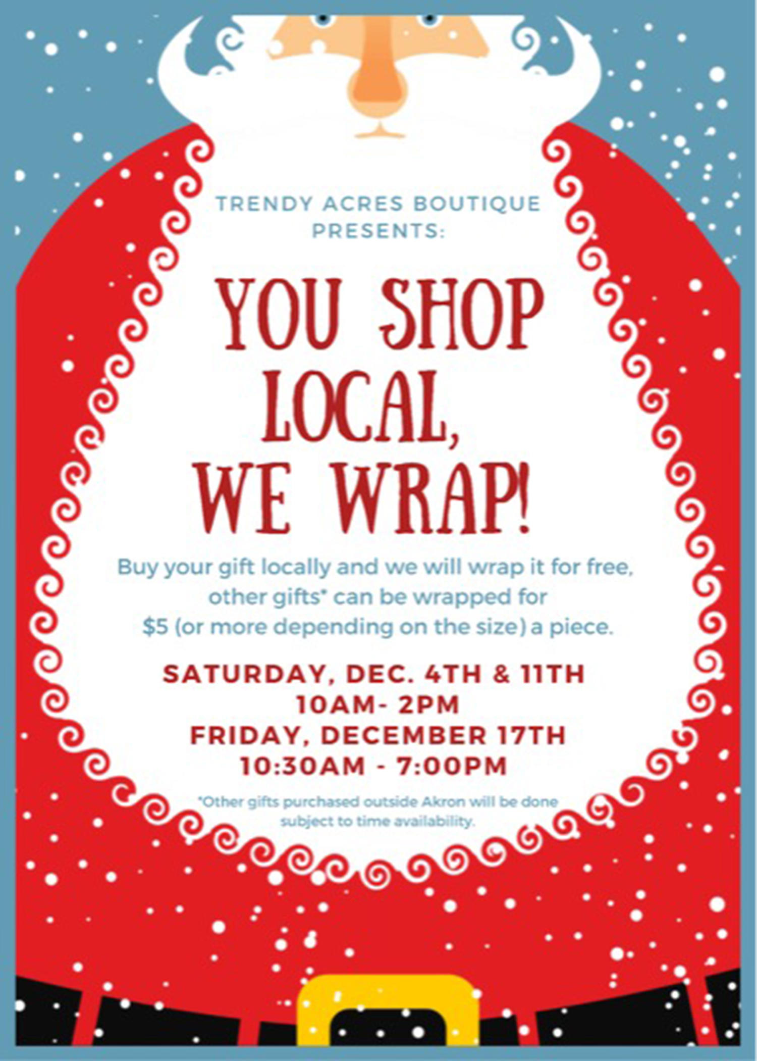 2021 Trendy Acres Gift Wrapping Promo